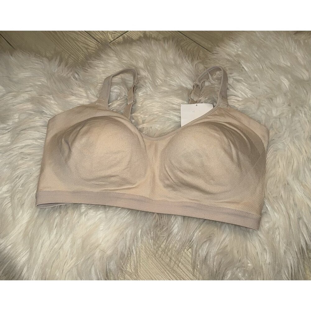 Warners RM3911A Blissful Benefits Underarm Smoothing Bra WF Womens XL Beige New